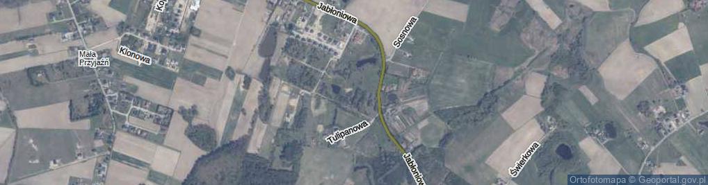 Zdjęcie satelitarne Fiołkowa ul.